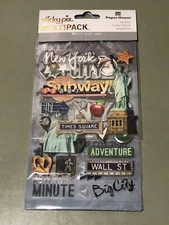 Paper House Mixed Media Multipack Stickers-New York City