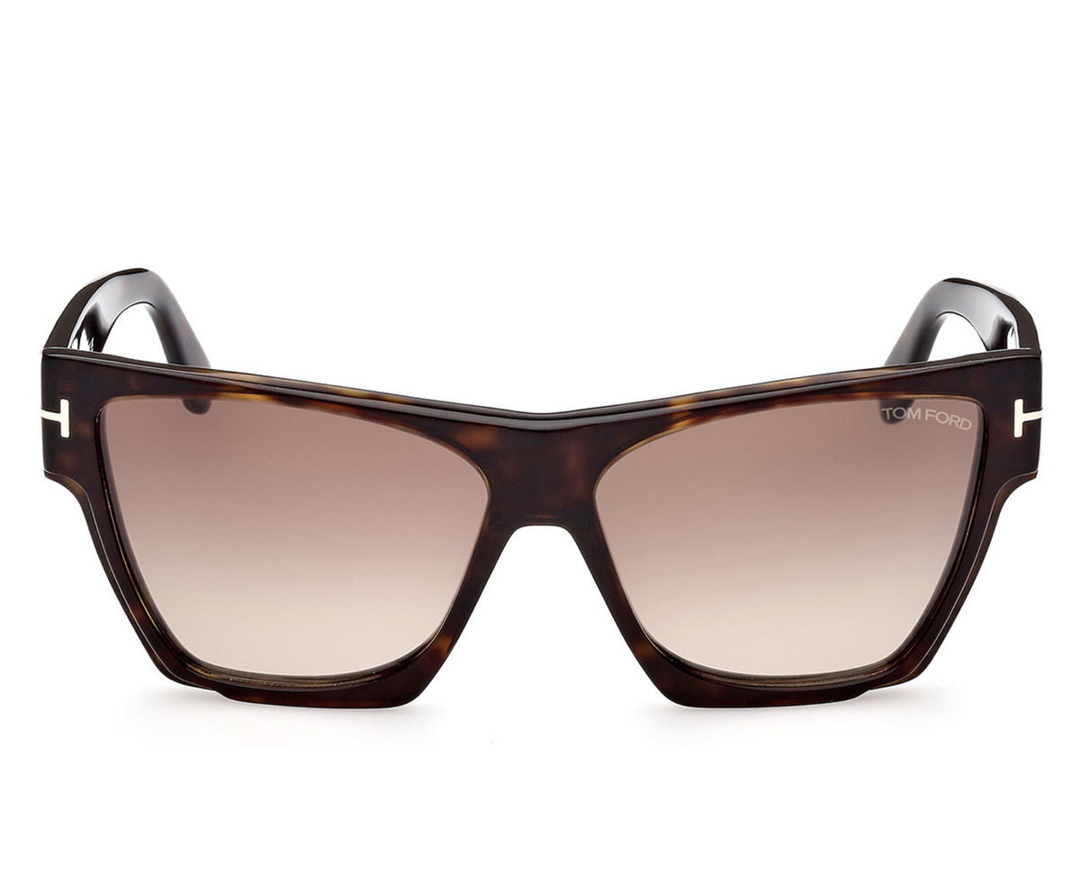 TOM FORD DOVE FT0942 52K Sunglasses Dark Havana Frame Brown  display picture 1