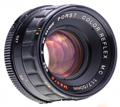 RARE Porst Color Reflex 50 mm f 1,7 Macro MC F / M42 SN:831838 Kern Alpa Switar 