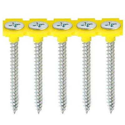 Timco - Collated Drywall Screws - PH - Fine Thread - Zinc (3.5 x 55 - 1000 Pcs)
