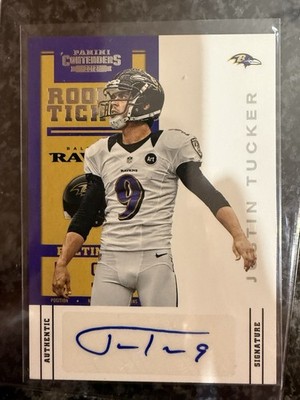 2012 Panini Contenders Justin Tucker Auto Autograph #237 Quantity Avail.