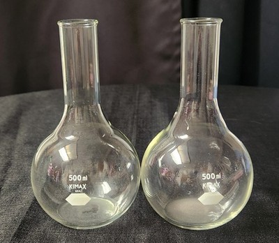 Kimble KIMA Florence Boiling Flask with a 500 mL Capacity Set of Two