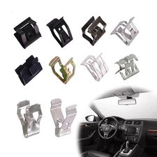 100 Pack 10 Sizes Metal Spring Clips and Fasteners Auto Body Metal Clips and ...