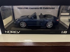 1:18 NOREV 187511 2005 PORSCHE 911 997 CARRERA 4S CABRIOLET BLUE