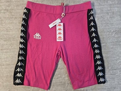 NWT Kappa Women's 222 BANDA DICLES 2 Skin Fit Biker Shorts 38187ZW Hot PINK Size