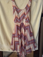 Women's Multicolor Open Back Summer Dress Size Small