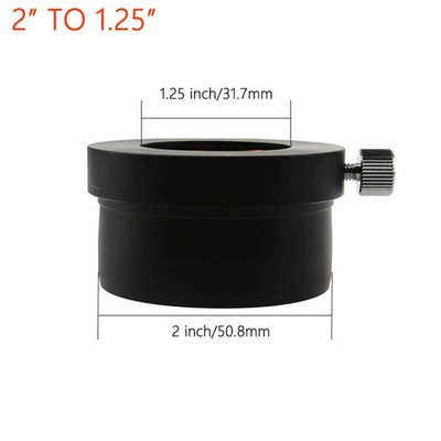 All Metal 2'' To 1.25'' Mount Adapter Ring for Telescope Eyepiece & Accessories