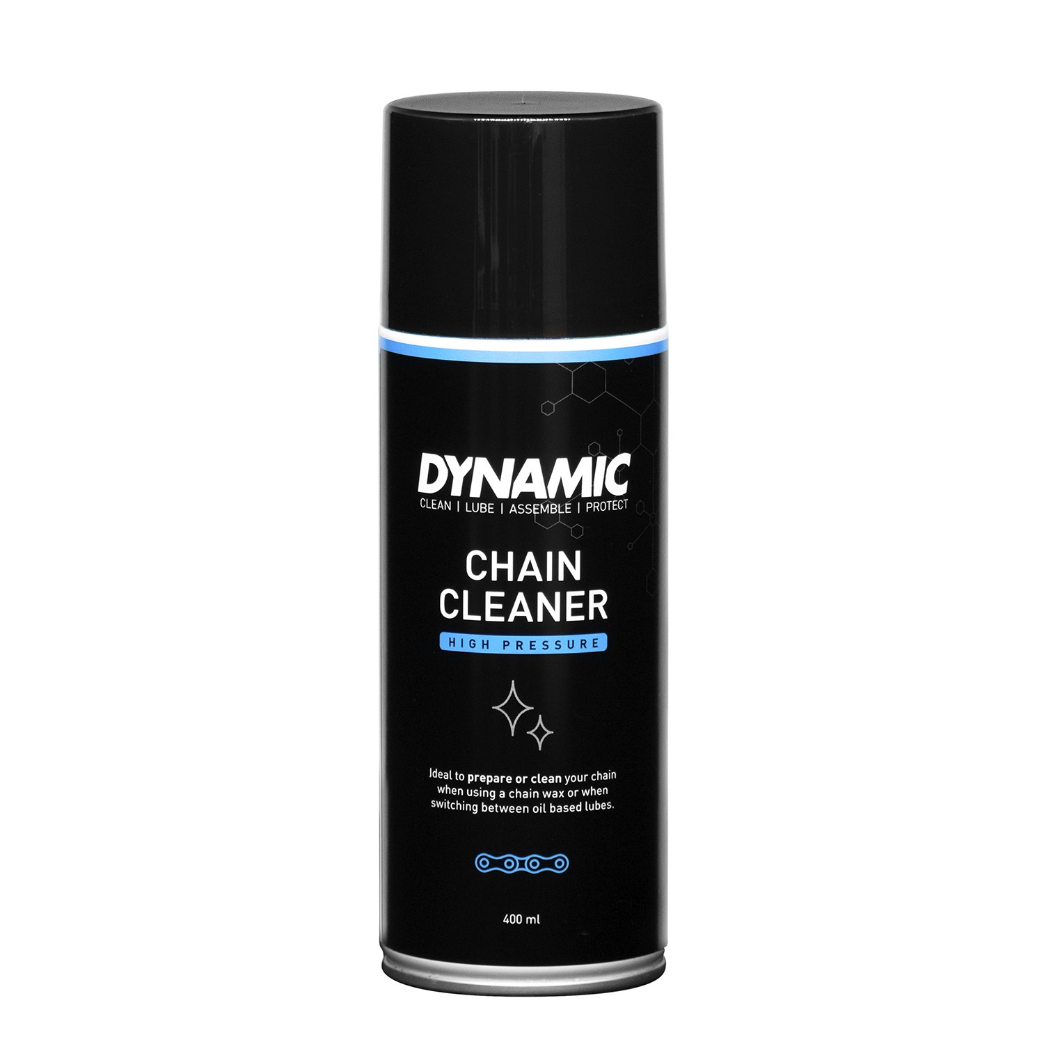 Dynamic Chain Cleaner 400ml élimine graisse noire et chaîne qui saute