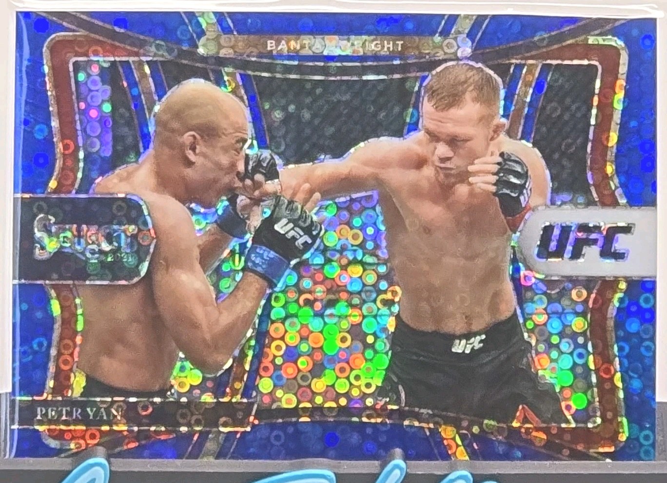 2021 Panini Select UFC Premier Level Petr Yan Blue Disco /99