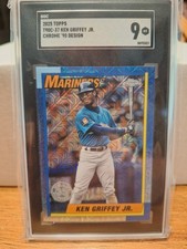 2025 Topps Chrome Ken Griffey Jr #T9OC-37 Chrome 90 Design SGC 9