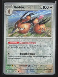 Dodrio 085/165 Reverse Holo Scarlet & Violet 151