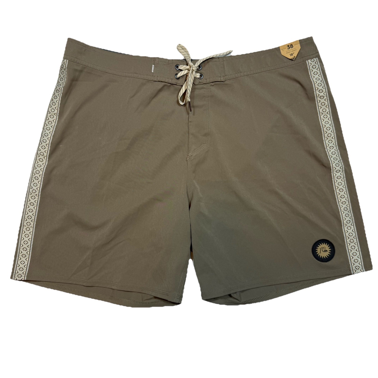 Quiksilver Shorts Mens 38 Brown Highline Recycled Boardshorts 18