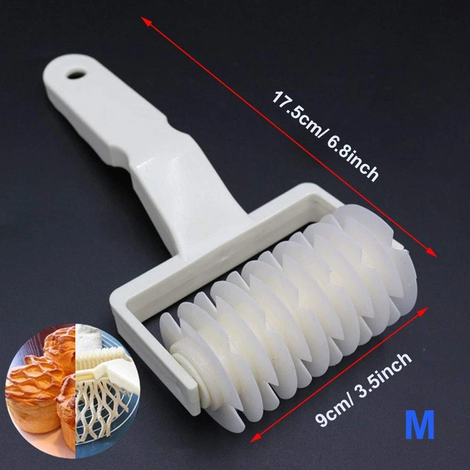 Gitter Teigroller Gitterroller Teig Gebäck Rollenschneider Torten Werkzeug Gitte - Bild 3 von 4