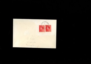 1936 Eduardo VIII 1d rojo falsificación del primer día cubierta