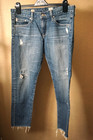 AG adriano goldschmied 29R distressed Nikki relaxed skinny jeans for women — photo 1
