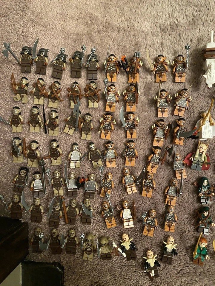 Lego Lord Of The Rings Hobbit Lotr 147 Minifigures/Figures Lot Orc Uruk Elf Etc. - Image 2 of 4