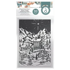 Tonic Studios 3D Embossing Folder-A Very Festive Fayre Winter Village