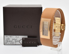 [Unused] GUCCI 7800S Bangle Watch Gold Champagne Dial Quartz Ladies 19mm JAPAN