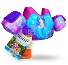 AEOCOO Puddle Float Jumper Swim Vest for Toddlers 20-50 lbs, Ages 1-5 Years