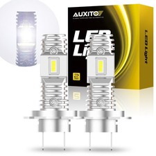 2x AUXITO LED H7 Kit Headlight Low Bulb High Beam Super 30000LM Bright 6500K Q10