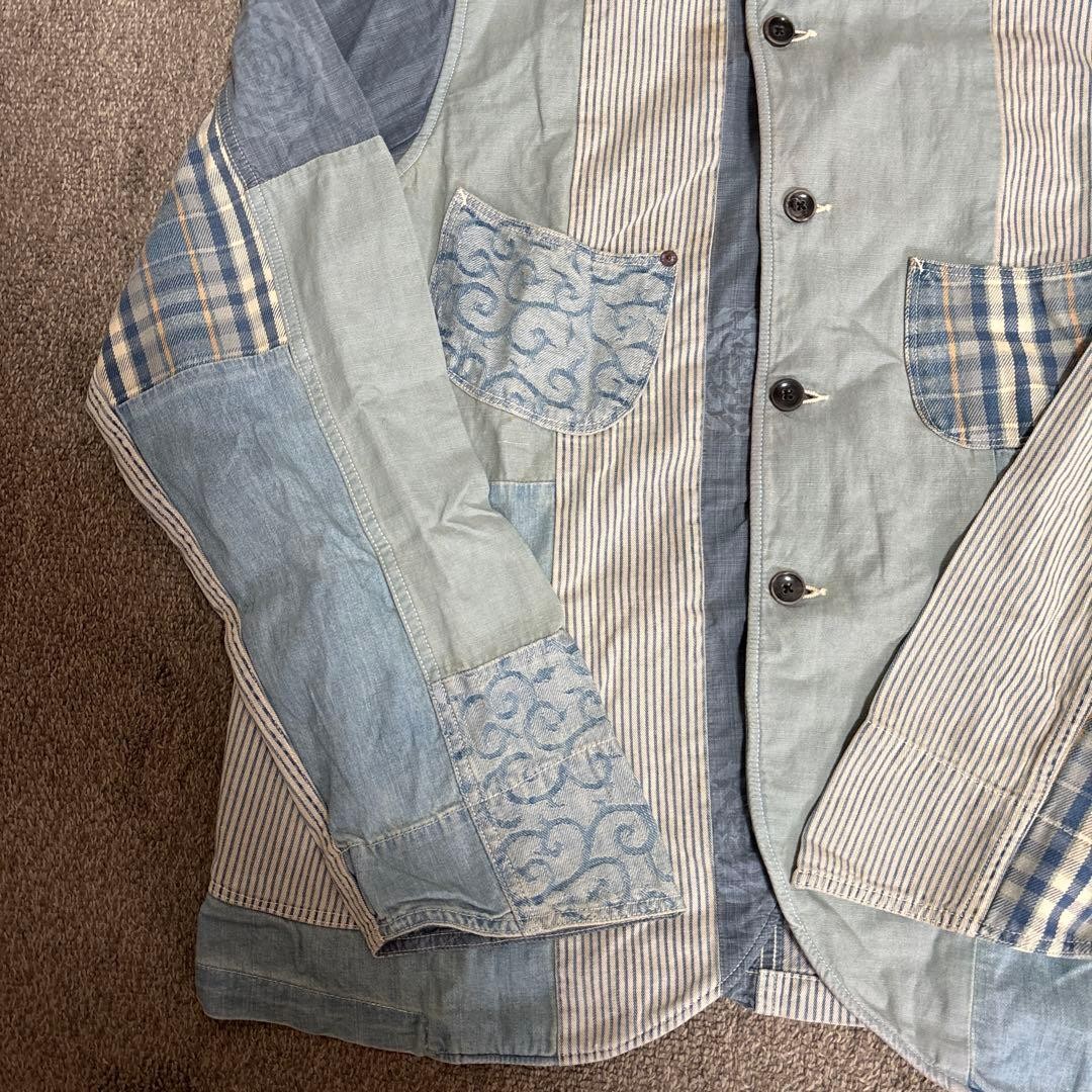 USED KAPITAL RECONSTRUCTED PATCHWORK COVERALL ACC… - image 4