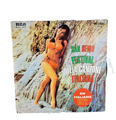 San Remo Festival Della Canzone Italiana 1972 RCA Victor LP Italian Pop Latin Im