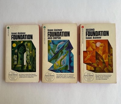 The Foundation Trilogy by Isaac Asimov (1971/1972) Avon, Foundation and Empire