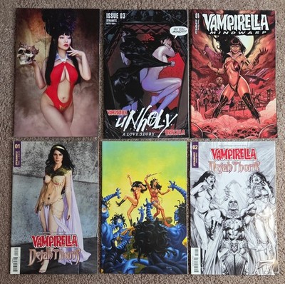 VAMPIRELLA DEJAH THORIS #1F,2G,2H + Unholy 1U,3D + Bonus DYNAMITE 2018-22 VF-NM-