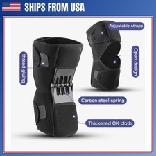 Knee Joint Booster Support Brace With Spring Power Lift Climbing Hiking Leg