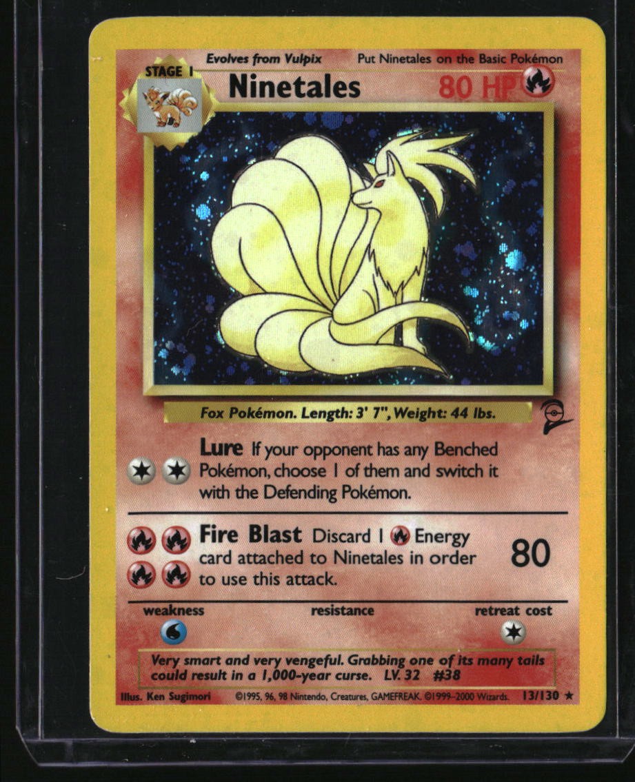 Pokemon Base Set 2 Ninetales Holo 13/130 LP/MP