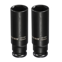 2 StüCk 6-Kant SteckschlüSsel 1/4 Zoll Antrieb 12Mm FüR CR-MO Stahl