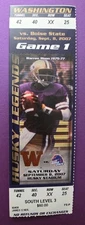 Washington Huskies Boise State Football FULL Ticket 9/8 2007 Warren Moon Photo