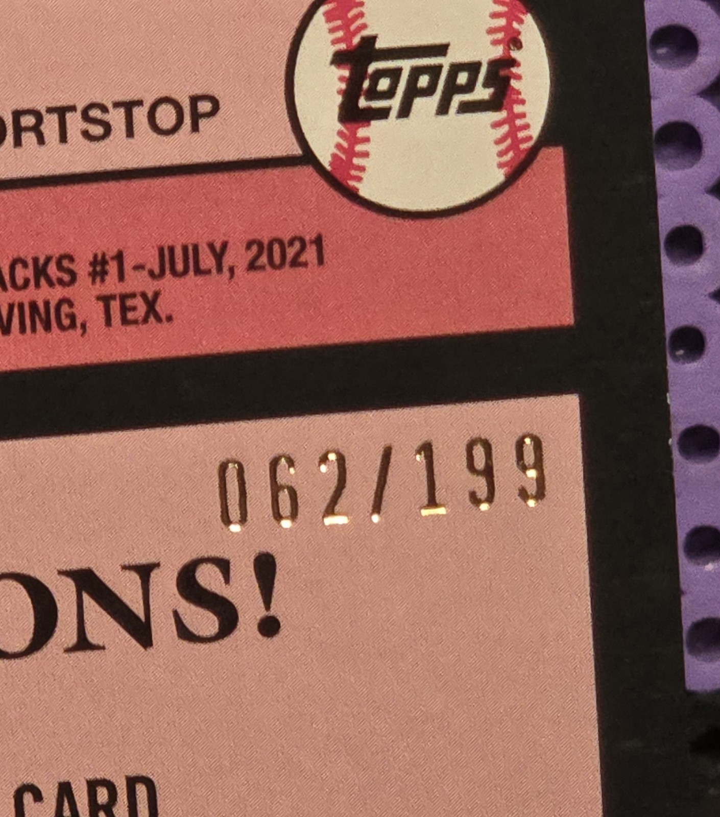 2024 Topps 1989 Jordan Lawlar Autograph RC #89BA-JLA /199 AZ Diamondbacks Auto thumbnail 3