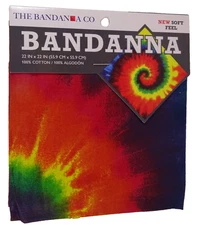 Bandanna Co Burst Tie Dye Cotton 22 x 22 inches
