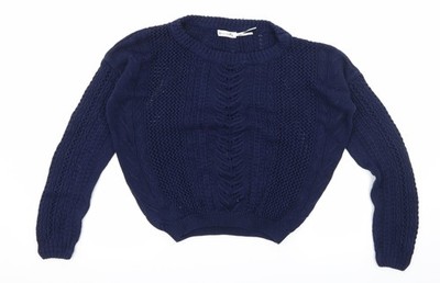 Pullover Pulli Damen UK Größe S Love Milly Blau
