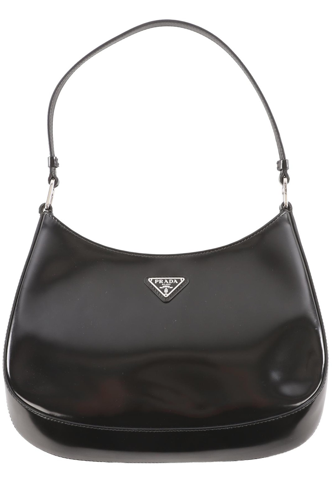 PRADA BLACK CLEO LEATHER SHOULDER BAG