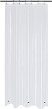 Mrs Awesome 36X78 Small Stall Shower Curtain Liner with 3 Magnets Clear PEVA 8G