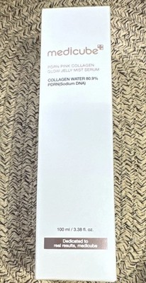medicube PDRN Pink Collagen Glow Jelly Mist Serum 100ml Collagen Water Glow NIB