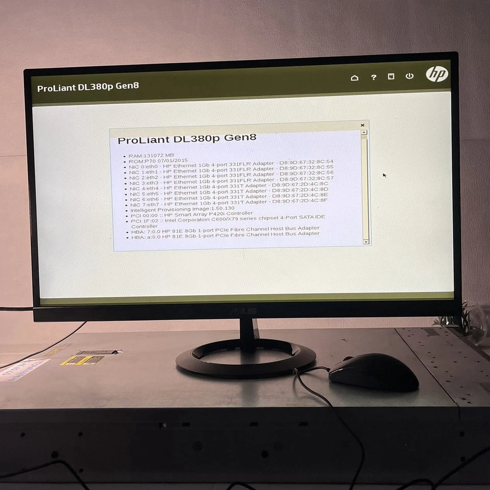 Server HP ProLiant DL380p Gen8 - 128GB RAM - Dual PSU - Rack 2U - Immagine 3 di 3