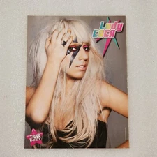 Lady Gaga Demi Lovato double-sided poster pinup clipping 2000s 8x10