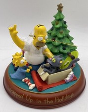 The Simpsons Illuminated Christmas Ornament  WRAPPED UP IN THE HOLIDAYS  w/tag