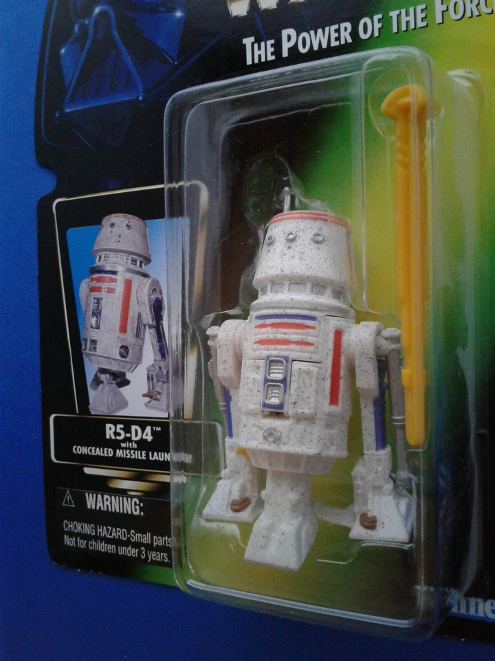 Star Wars POTF R5-D4 with Concealed Missile Launcher, Color Photo Green Card - Image 3 of 4