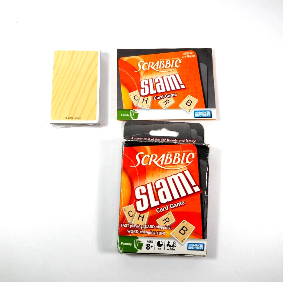 Scrabble Slam Card Game, 55 Cards Instructions Included In Good Condition - Image 3 of 4