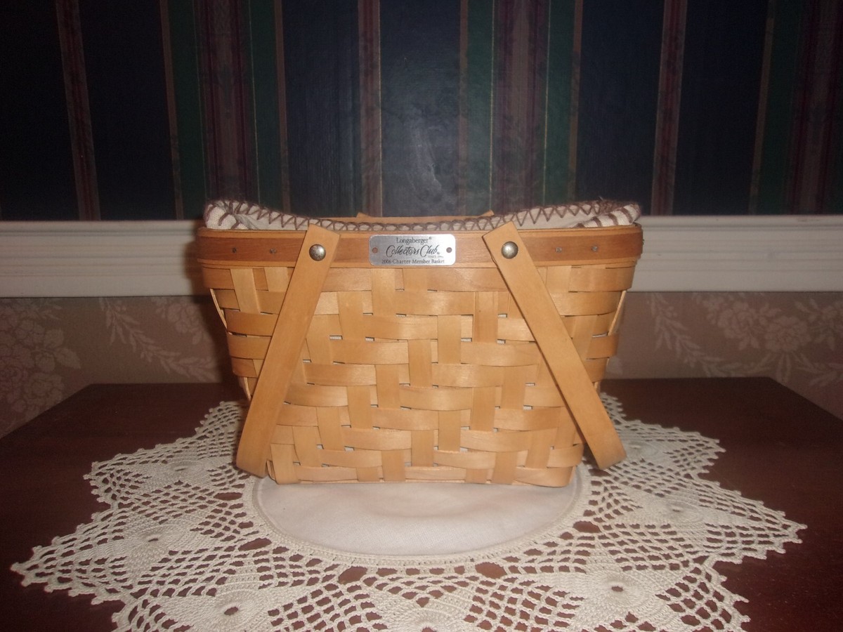 Longaberger 2006 Collector's Club Charter Membership Basket Set