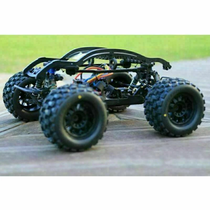 QL Qingleng Roll Cage Wheelie Bar Protective Cover for TEKNO MT410 DIY RC Black - Image 3 of 4