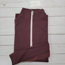 Tailored Sportsman ICEFIL Long Sleeve Ziptop Shirt - Raisin/White/Silver