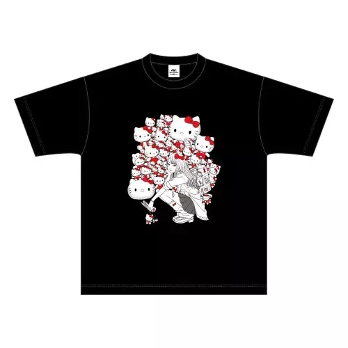 Hello Kitty x Gal Tomie T-shirt Sanrio x Junji Ito Collab Limited Japan M Size - Picture 3 of 4