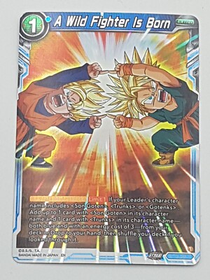 Dragon Ball TCG A Wild Fighter is Born NM Holo