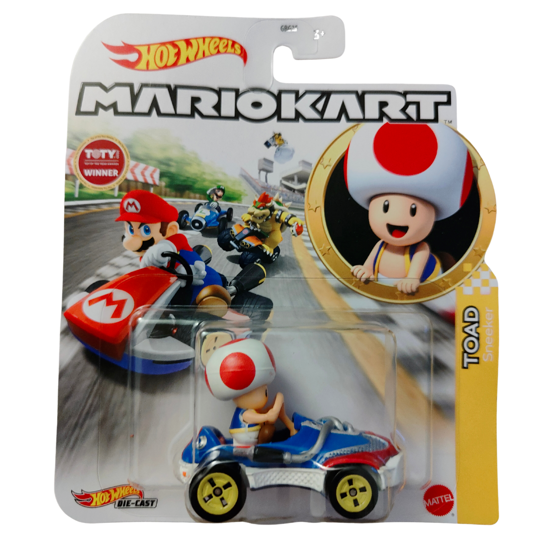 Hot Wheels Mario Kart Die Cast: TOAD SNEAKER KART - Mattel/2019 - New/Sealed