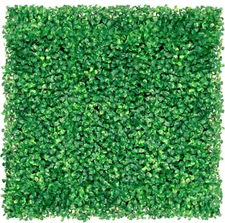 Artificial Boxwood Panels Hedge, Decorative Fence Wall Plant 6 Pcs(20"x20")